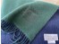 Loewe Window Scarf in Green/Blue Wool and Cashmere