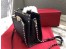 Valentino Black Small Rockstud Top Handle Bag