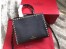 Valentino Black Small Rockstud Top Handle Bag