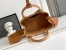 Prada Jardiniere Mini Tote Bag in Brown Cotton Canvas