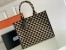 Prada Symbole Large Bag In Black/Beige Jjacquard Fabric