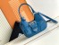 Prada Moon Bag in Blue Padded Nappa Leather