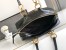Prada Dangle Top-handle Medium Bag in Black Vintage Leather