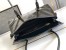 Prada Medium Shoulder Bag with Flap in Black Calfskin