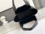 Prada Small Tote Bag in Black Grained Leather