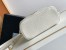 Prada Mini Vanity Bag in White Grained Leather