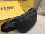 Fendi Belt Bag In Black Romano Leather