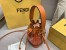 Fendi Orange Mon Tresor Mini Bucket Bag In Transparent PU