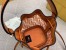 Fendi Orange Mon Tresor Mini Bucket Bag In Transparent PU