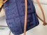 Fendi Mon Tresor Mini Bucket Bag In Blue Denim 