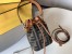 Fendi Mon Tresor Mini Bucket Bag In Green Denim