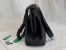 Bottega Veneta Medium Point Top Handle Bag In Black Leather