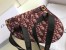 Dior Saddle Belt Bag In Bordeaux Oblique Canvas