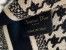 Dior Mini Book Tote Bag In Micro Houndstooth Embroidery