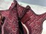 Dior Mini Book Tote Bag In Bordeaux Oblique Embroidered Velvet