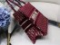 Dior Small Book Tote Bag In Bordeaux Oblique Embroidered Velvet