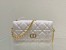 Dior Caro Pouch In White Cannage Calfskin