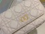 Dior Caro Pouch In White Cannage Calfskin