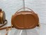 Dior CD Signature Oval Camera Bag in Brown Calfskin