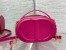 Dior CD Signature Oval Camera Bag in Rani Pink Calfskin