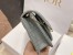 Dior Lady Dior Chain Pouch In Grey Cannage Lambskin