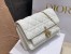 Dior Lady Dior Chain Pouch In White Cannage Lambskin