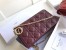 Dior Lady Dior Clutch With Chain In Bordeaux Lambskin