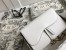 Dior Saddle Pouch In White Grained Calskin 