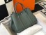 Hermes Garden Party 30 Bag In Vert Amande Clemence Calfskin