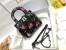 Dior Mini Lady Dior Bag In Black Calfskin with Pixel Zodiac Print