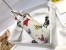 Dior Mini Lady Dior Bag In White Calfskin with Pixel Zodiac Print