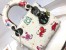 Dior Mini Lady Dior Bag In White Calfskin with Pixel Zodiac Print