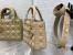 Dior Small Lady Dior My ABCDior Bag in Sand Lambskin