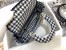 Dior Medium Lady D-Lite Bag In Black Houndstooth Embroidery