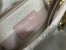 Dior Medium Lady D-Lite Bag In Pink Houndstooth Embroidery