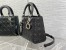 Dior Lady Dior Medium Bag in Black Grained Calfskin