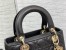 Dior Lady Dior Medium Bag in Noir Grained Calfskin