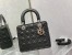 Dior Medium Lady Dior Bag In Noir Cannage Lambskin