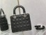 Dior Medium Lady Dior Bag In Noir Cannage Lambskin