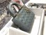 Dior Medium Lady Dior Bag In Grey Cannage Lambskin