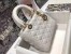 Dior Medium Lady Dior Bag In White Cannage Lambskin