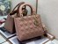 Dior Medium Lady Dior Bag In Powder Patent Cannage Calfskin