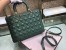 Dior Large Lady Dior Bag In Green Cannage Lambskin