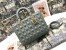 Dior Large Lady Dior Bag In Grey Cannage Lambskin