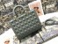 Dior Large Lady Dior Bag In Grey Cannage Lambskin