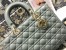 Dior Large Lady Dior Bag In Grey Cannage Lambskin