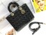 Dior Large Lady Dior Bag In Black Patent Cannage Calfskin