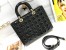 Dior Large Lady Dior Bag In Black Patent Cannage Calfskin