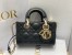 Dior Lady D-Joy Micro Bag In Black Cannage Lambskin