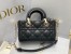 Dior Lady D-Joy Micro Bag In Black Cannage Lambskin